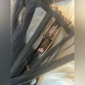 Unlined Lace-Up Corset Top and thong Panty new